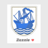 Wappen der Gemeinde Elsinore Aufkleber (Blatt)