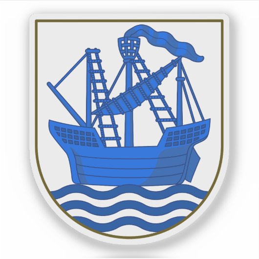 Wappen der Gemeinde Elsinore Aufkleber (Vorderseite)