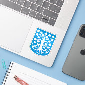 Wappen der Gemeinde Esbjerg Aufkleber (Laptop mit iPhone)