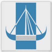 Wappen der Gemeinde Frederikssund Aufkleber (Vorderseite)