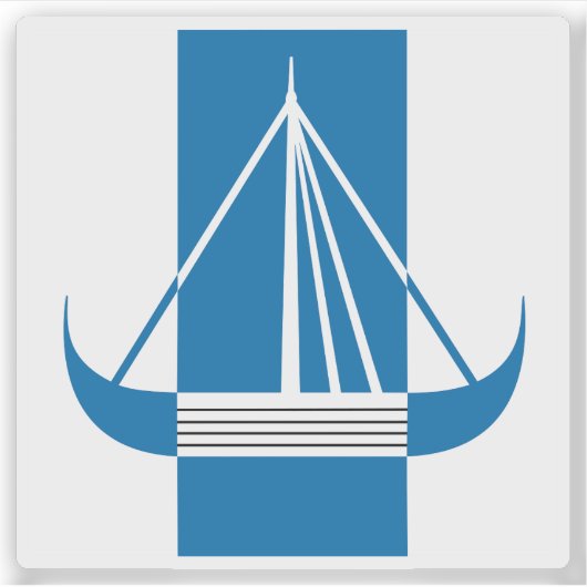 Wappen der Gemeinde Frederikssund Aufkleber (Vorderseite)