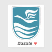 Wappen der Gemeinde Furesø Aufkleber (Blatt)