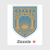 Wappen der Gemeinde Gentofte Aufkleber (Blatt)