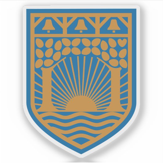 Wappen der Gemeinde Gentofte Aufkleber (Vorderseite)