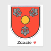 Wappen der Gemeinde Glostrup Aufkleber (Blatt)