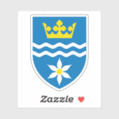 Wappen der Gemeinde Halsnæs Aufkleber (Blatt)