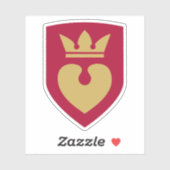 Wappen der Gemeinde Hillerød Aufkleber (Blatt)