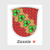 Wappen der Gemeinde Høje-Taastrup Aufkleber (Blatt)