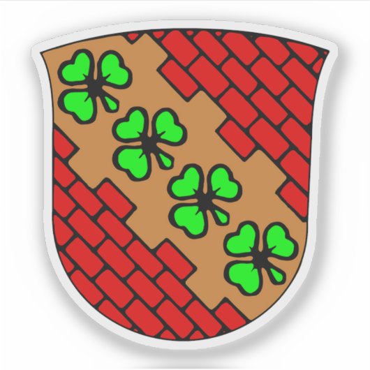 Wappen der Gemeinde Høje-Taastrup Aufkleber (Vorderseite)