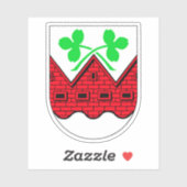 Wappen der Gemeinde Hvidovre Aufkleber (Blatt)