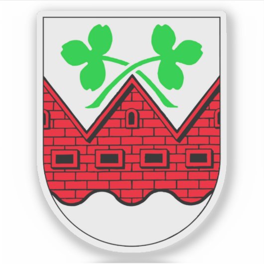 Wappen der Gemeinde Hvidovre Aufkleber (Vorderseite)