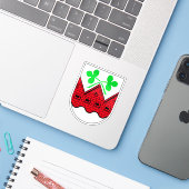 Wappen der Gemeinde Hvidovre Aufkleber (Laptop mit iPhone)