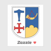 Wappen der Gemeinde Ishoj Aufkleber (Blatt)