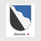 Wappen der Gemeinde Klippan, Schweden Aufkleber (Blatt)