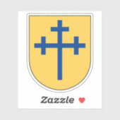 Wappen der Gemeinde Köpings, Schweden Aufkleber (Blatt)