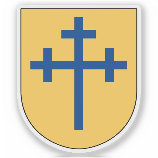 Wappen der Gemeinde Köpings, Schweden Aufkleber (Vorderseite)