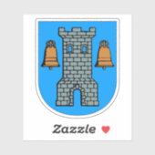 Wappen der Gemeinde Tårnby Aufkleber (Blatt)