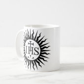 Wappen der Gesellschaft Jesu Monogramm Kaffeetasse (Vorderseite Links)