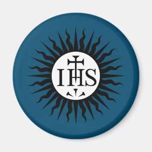 Wappen der Gesellschaft Jesu Monogramm Magnet