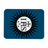 Wappen der Gesellschaft Jesu Monogramm Magnet (Horizontal)