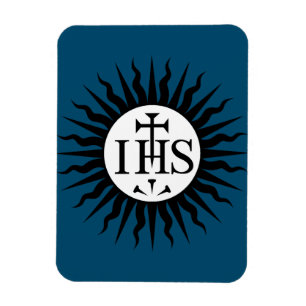 Wappen der Gesellschaft Jesu Monogramm Magnet