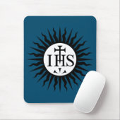 Wappen der Gesellschaft Jesu Monogramm Mousepad (Mit Mouse)
