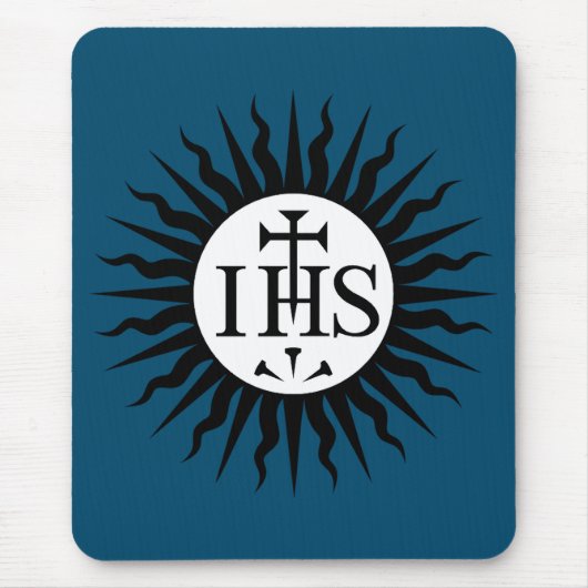 Wappen der Gesellschaft Jesu Monogramm Mousepad (Vorne)