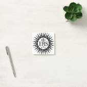 Wappen der Gesellschaft Jesu Monogramm Post-it Klebezettel (Büro)
