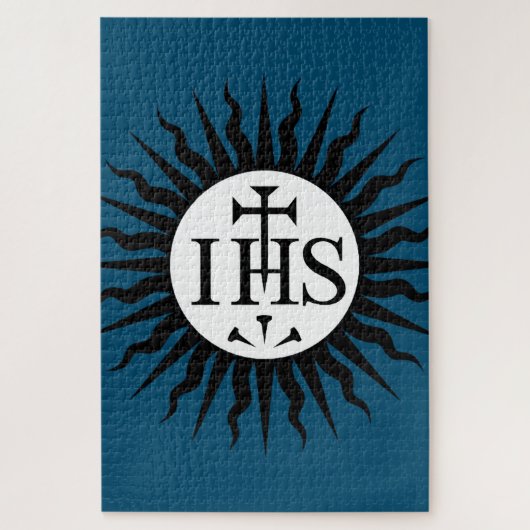 Wappen der Gesellschaft Jesu Monogramm Puzzle (Vertikal)