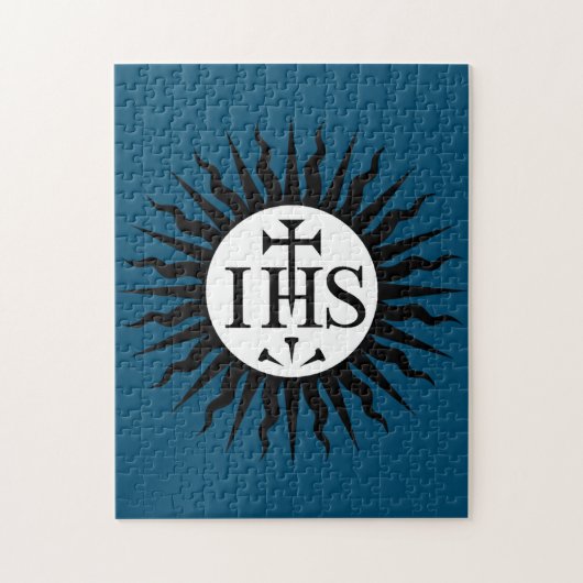 Wappen der Gesellschaft Jesu Monogramm Puzzle (Vertikal)