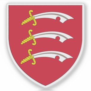 Wappen der Grafschaft Essex, England Aufkleber