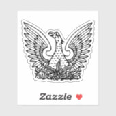 Wappen der Hellenischen Republik (1973-1974) Aufkleber (Blatt)