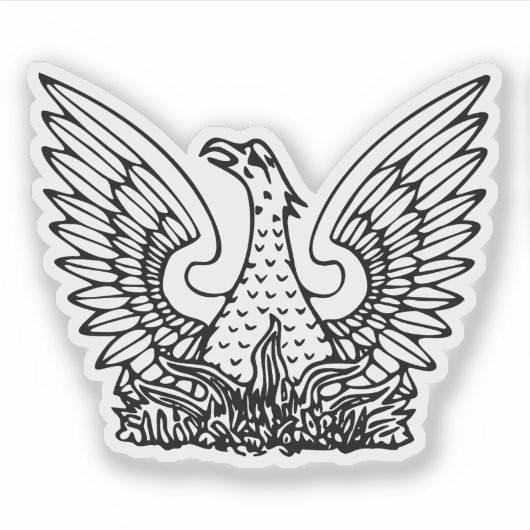 Wappen der Hellenischen Republik (1973-1974) Aufkleber (Vorderseite)