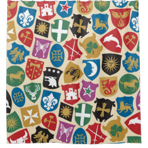 Wappen: Der heraldische Hintergrund. Duschvorhang