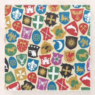 Wappen: Der heraldische Hintergrund. Glasuntersetzer