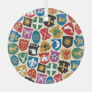 Wappen: Der heraldische Hintergrund. Ornament Aus Glas