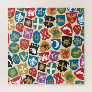 Wappen: Der heraldische Hintergrund. Puzzle