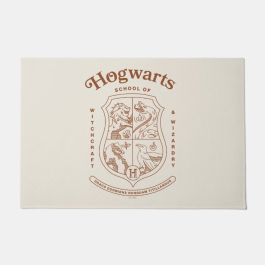 Wappen der HOGWARTS™ Schule für Hexerei und Zauber Fußmatte (Vorderseite)