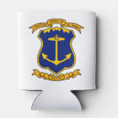 Wappen der Insel Rhode Dosenkühler (Rückseite)