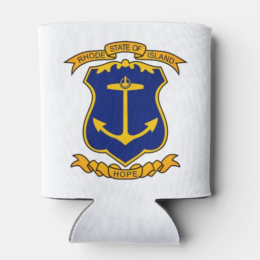 Wappen der Insel Rhode Dosenkühler (Rückseite)