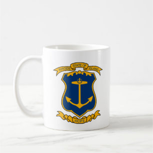 Wappen der Insel Rhode Kaffeetasse