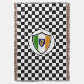 Wappen der irischen Flagge werfen Decken (Vorderseite Vertikal)