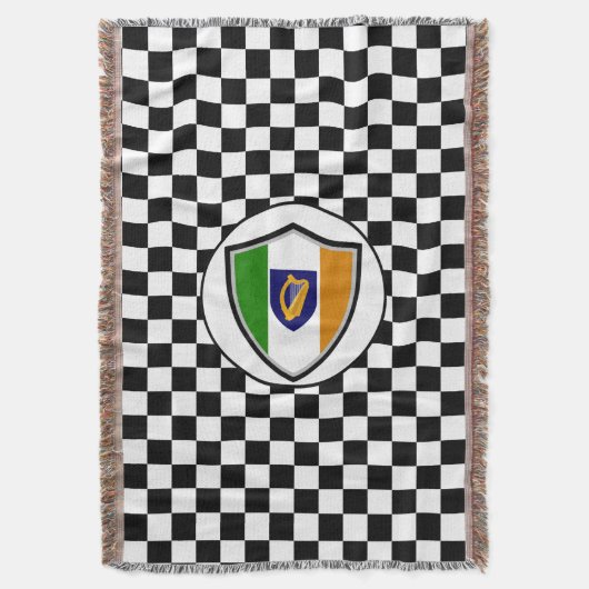 Wappen der irischen Flagge werfen Decken (Vorderseite Vertikal)
