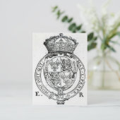 Wappen der Königin Elisabeth I Postkarte (Stehend Vorderseite)