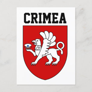 Wappen der Krim Postkarte