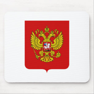 Wappen der Landesflagge Russlands Mousepad