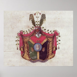Wappen der Linnaeus Familie Poster