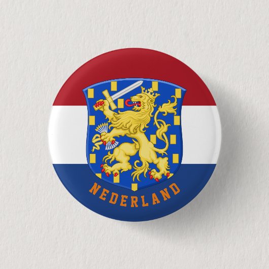 Wappen der Niederlande Button (Vorderseite)