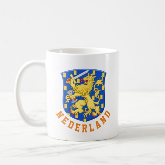 Wappen der Niederlande Kaffeetasse (Links)