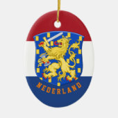 Wappen der Niederlande Keramik Ornament (Vorne)